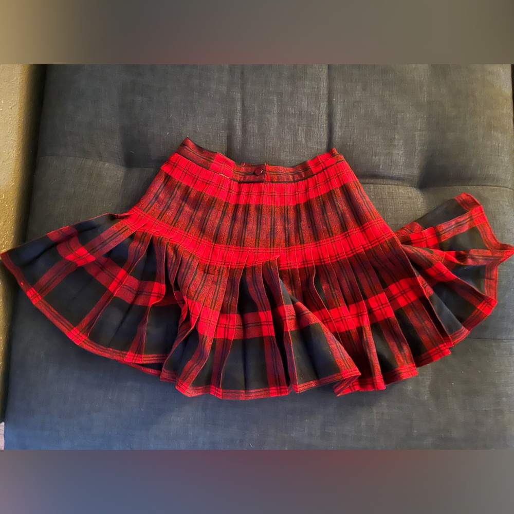 New with tags Pleated Pendleton plaid miniskirt
